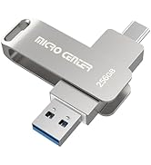 Micro Center SuperSpeed 256GB USB 3.2 Dual Drive Type-C &amp; OTG Type-A 2-in-1 up to 200MB/s Swivel ...