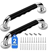 2 Pack 16 Inch Grab Bars for Bathtubs and Showers, Anti Slip Handicap Grab Bars for Shower, Safet...