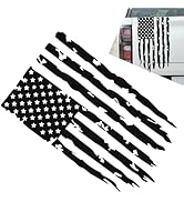 Diamall American Flag Truck Decals - Distressed US Flag Tailgate Stickers - Waterproof Vinyl Deca...