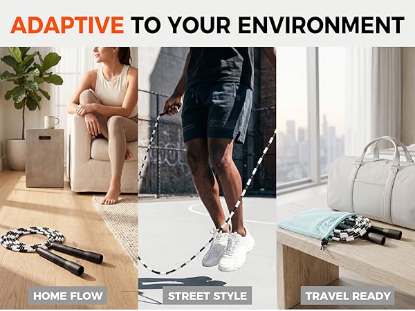 Adjustable Soft Beaded Jump Rope