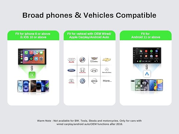 Broad phones &amp;amp; Vehicles Compatible