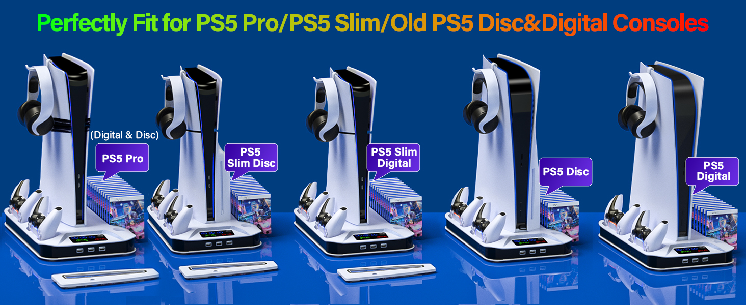 ps5 console cooling station for ps5 slim and ps5 pro