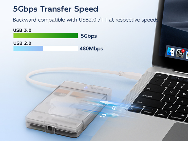 2.5 inch sata ssd hdd enclosure adapter 5Gbps usb3.0 to sata cable external hard drive case