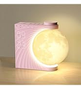 Sunrise Alarm Clock, Wake-Up Light Moon Lamp with Colourful Light Mode, 10 Fairy Sounds, 30/60/90...