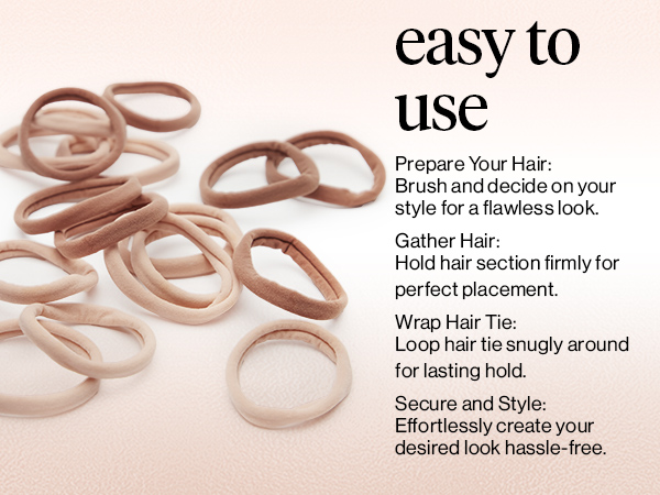 woman girl beuty kit mom little hair tie no crease thin rubber band big no breakage pony tails