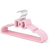 MLKJHHI 15.5 Inch Kids Butterfly Bow Hangers 20 Pack, Durable Big Kid Hangers for Youth, Teen and...