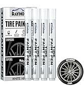 4 Pack White Paint Marker Pens White Marker Pen Tire Paint Marker Pen Waterproof Oil Based Car Ti...