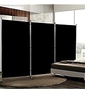 Room Divider 6FT Folding Privacy Screens, 3 Panel Partition Room Dividers w/Freestanding Design, ...