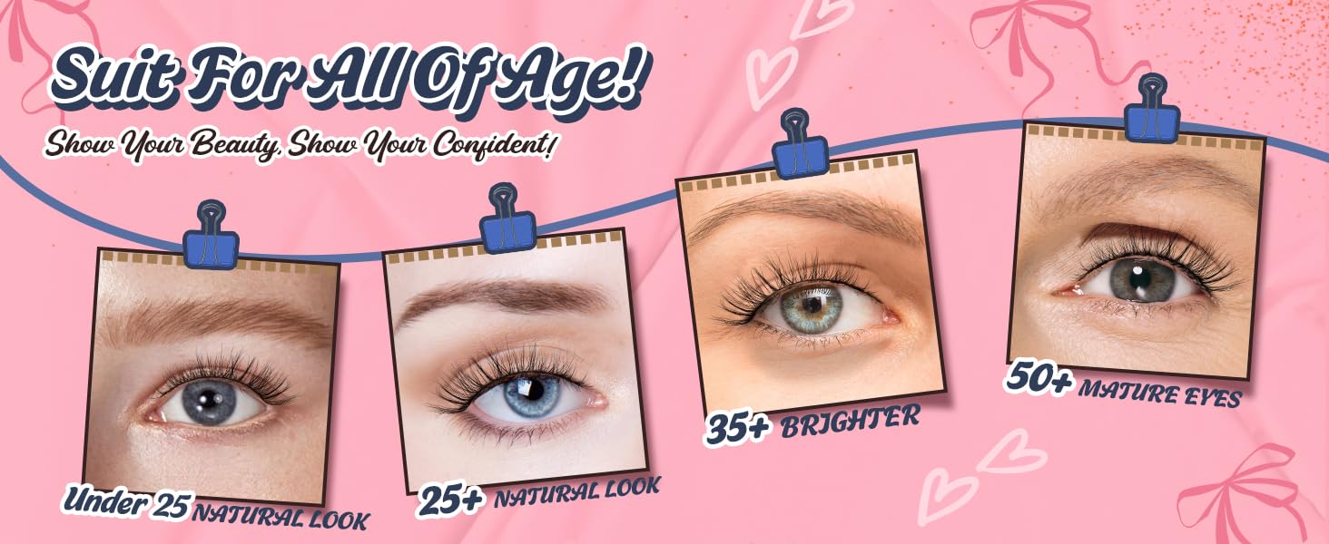 Siligli fake eyelashes for all of ages