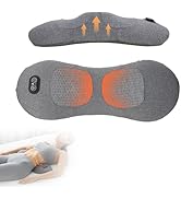 3-in-1 Lumbar Massager with Heating/Vibration/Adjustable Traction Memory foam lumbar pillow confo...