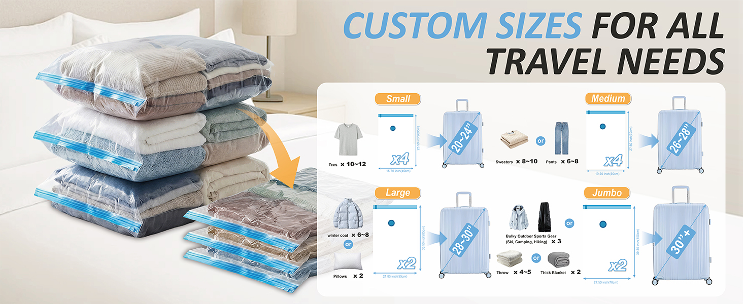 vacuum travel bags