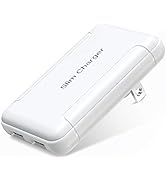 Charger Block, OKRAY Flat Dual USB Wall Charger with Foldable Plug, 5v/3a Fast Charging Block Por...