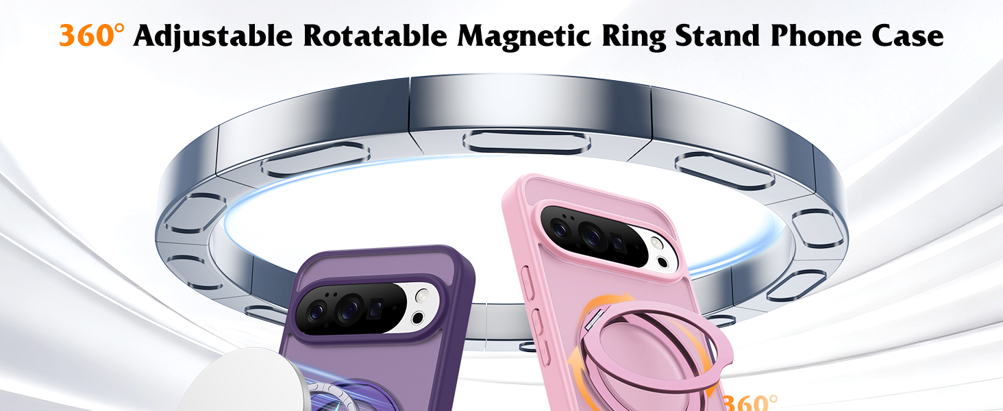 360° Rotatable Magnetic Ring Stand Phone Case