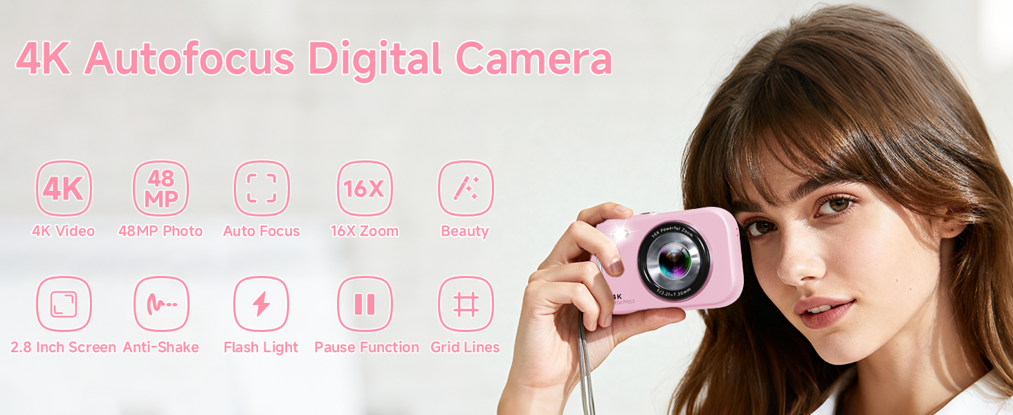 4K digital camera 48mp