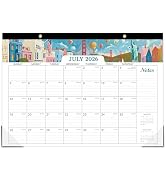 2026-2027 Desk Calendar - 2026-2027 Calendar from July 2026 to December 2027, 12" x 17", 18 Month...