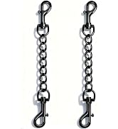 IVIA PET 2 PCS Dog Collar Metal Safety Clip, Harness Collar Leash Chain Connector, Heavy Duty Dou...