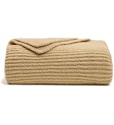 bearberry Super Soft Fluffy Throw Blanket 3D Ribbed Lightweight Cozy Warm Throw Blankets for Couc...