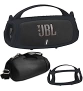 Silicone Cover and Hard Travel Case for JBL Charge 4 / Charge 5 Portable Bluetooth Speaker Access...