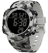 FANMIS Mens Digital Sports Military Tactics Watch Waterproof Outdoor Chronograph Multi-Function L...