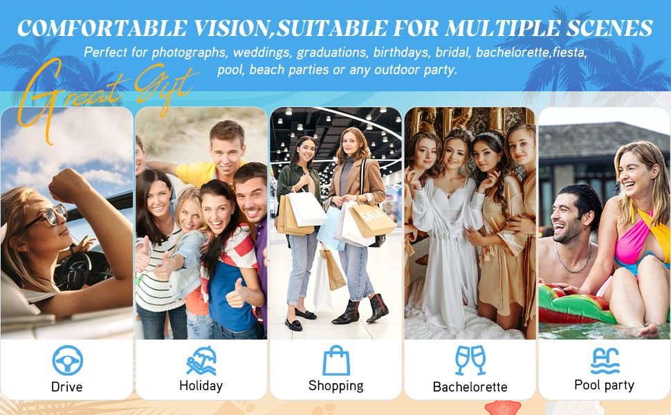 Mixed Style Pink Party Sunglasses