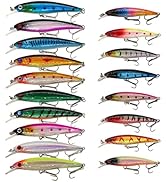 UperUper Fishing Lures Kit Set, Baits Tackle Including Crankbaits, Topwater Lures, Spinnerbaits, ...