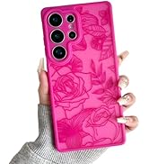 XIZYO for Samsung Galaxy S25 Ultra Case, Floral Rose Cute Phone Case for Women Girls Aesthetic Pa...