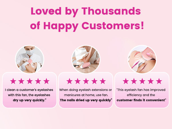 Handheld for Eyelash Fan Extension Rechargeable USB 