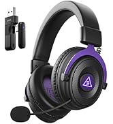 EKSA E900WT Wireless Gaming Headset for PS5,PS4,PC,Switch,Mobile,Mac, Bluetooth 5.3 Gaming Headph...