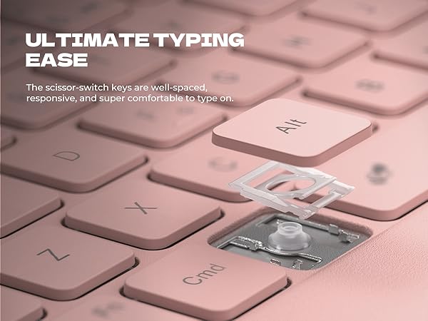 Laptop-like Typing Multi-touch Trackpad Backlit Stylus Holder for Galaxy Tab A9+ Plus (2023)