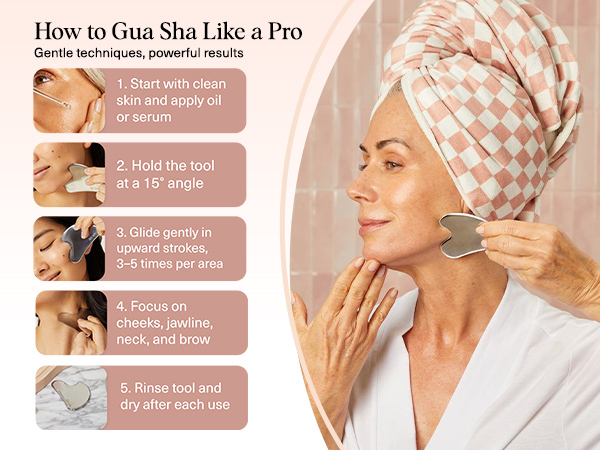 Stainless Steel Gua Sha Lymphatic Drainage Massager for Face Chin Jawline Shaper Double Chin Reducer