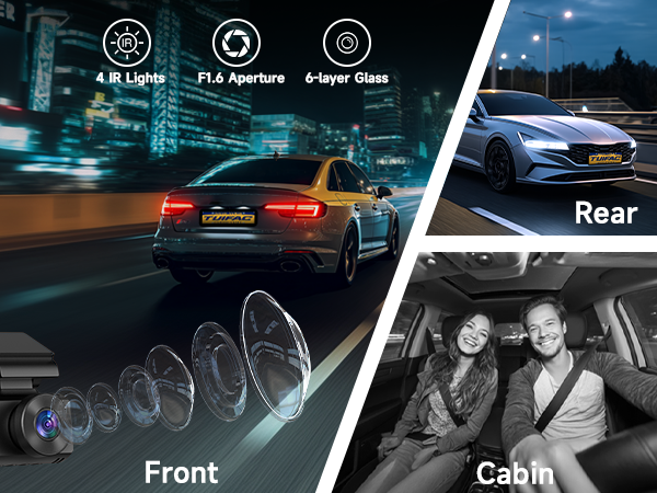 dash cam front and rear