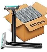 MAGDIY Disposable Razors Bulk for Men 500 Pack, Homeless Supplies Bulk, Twin Blade Mens Safety Tr...