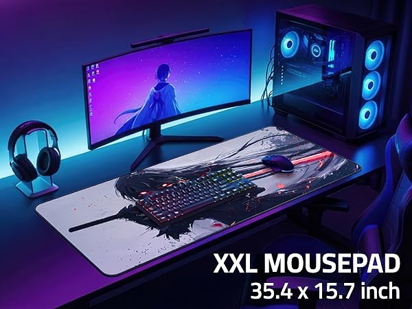 xxl gaming anime mouse pad