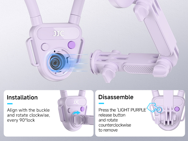 MNM-MS1 PURPLE Magnetic Neck Mount