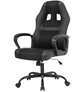 Pazidom Gaming Chair, Office Chair Ergonomic Computer Chair with Lumbar Support High Back PU Leat...