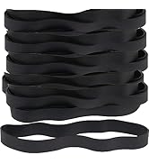AMUU Rubber Bands Thick Size #107 wide Rubber Bands 30 pack black Big Elastics Bands large Long R...