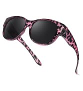 TJUTR Polarized Fit Over Sunglasses for Women, Trendy Sun Glasses Over Prescription Glasses UV400...