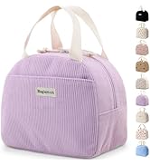 Baglemon Lunch Bag for Women Men Cute Corduroy Lunch Tote Bags Reusable Insulated Lunch Box Large...