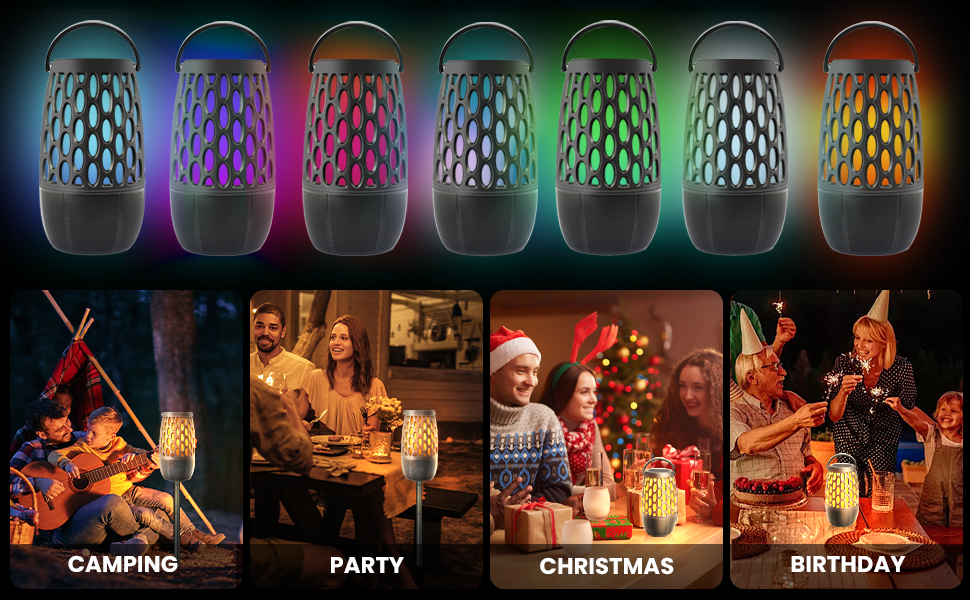 HUOLEME Upgrade 7 Lighting Modes Design And Enioy Every Occasion