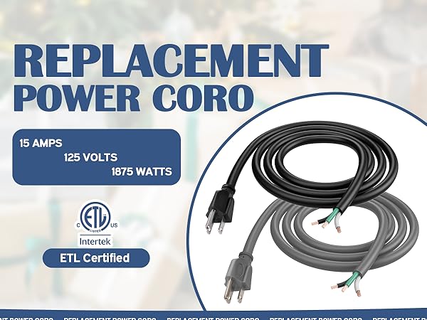 3-Wire Appliance and Power Tool Cord