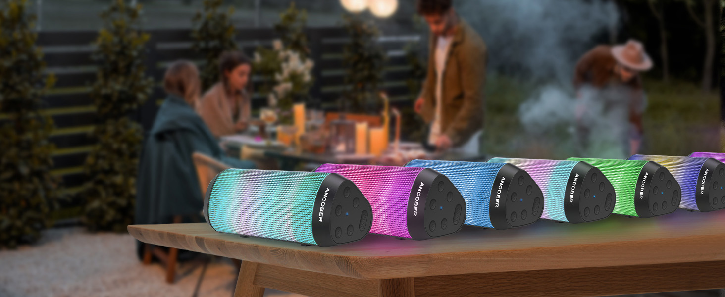 Cool LED Light Wireless Bluetooth Speakers, perfect for party, birthday, Christmas, holiday, gift