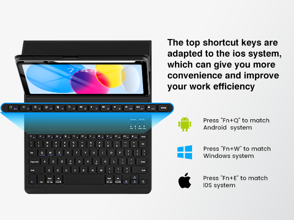 keyboard case for ipad 10th generation Shortcut Keys