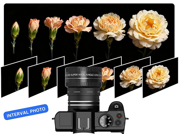 4k vlog camera for teens digital camera with wifi intervel photo 2