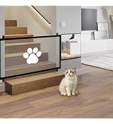 Cat Dog Gate Indoor Flexible Pet Gate for Stairs No Drilling Antis Fence, Dog Gates for Doorways ...