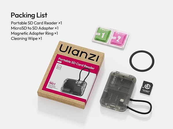 Ulanzi 3-in-1 Portable SD Card Reader