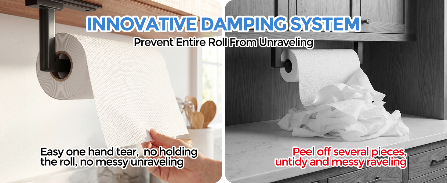 adhesive paper towel holder