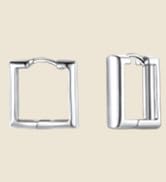 Square Huggie Earrings