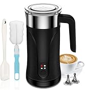 Ovetedot Milk Frother, 4-in-1 Milk Frother and Steamer, Black