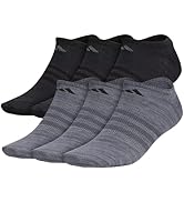 adidas Men's Superlite No Show Socks (6-Pair Pack) Low Profile Below Ankle