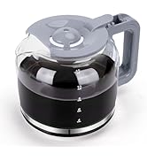 Taylor Swoden Coffee Pot Replacement, 12-Cup Carafe Replacement Coffee Maker Models B30203KG7, Gray